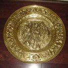 Gold Tone Brass 23" Hammered Plate To hang England Made