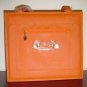 Fashion Orange PURSE Handbag BAG Simulated Leather