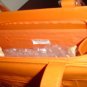 Fashion Orange PURSE Handbag BAG Simulated Leather