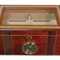 80 Cigars Walnut  Wood HUMIDOR 14 x 9.5x 6.5"