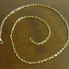 14k GOLD PLATED Link CHAIN NECKLACE 30" 2mm
