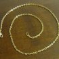 14k GOLD PLATED Link CHAIN NECKLACE 30" 2mm