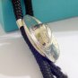 Silver Tone Metal HAT BOLO TIE Cowboy WESTERN NECKLACE