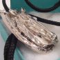 SILVER TONE HORSE HEAD BOLO TIE Cowboy WESTERN NECKLACE