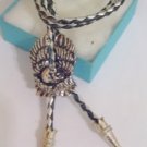 Silver Tone Eagle BOLO TIE Cowboy WESTERN NECKLACE