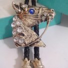 Rhinestones Horse Head BOLO TIE Cowboy WESTERN NECKLACE