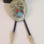 Horse Turquoise & Red BOLO TIE Cowboy WESTERN NECKLACE