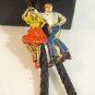DANCERS Couple Metal BOLO TIE Cowboy WESTERN NECKLACE
