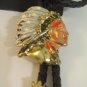 Colored Indian Head BOLO TIE COWBOY WESTERN NECKLACE