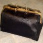 ANTIQUE 1904 Carson DOCTOR BAG Black Cowhide LEATHER