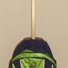 Green Backpack w WHEELS & Retractable Handle BAG