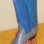 WOMEN BLUE LEATHER COWBOY WESTERN SANCHO BOOTS NEW 38