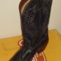 Unisex BLACK LEATHER COWBOY WESTERN SANCHO BOOTS New 42