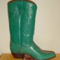 WOMEN GREEN LEATHER COWBOY WESTERN SANCHO BOOTS 37 New