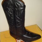 WOMEN BLACK LEATHER COWBOY WESTERN SANCHO BOOTS 36 NEW