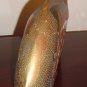 18" Gold tone Mirror Mosaic FISH FIGURINE FREE SHIPPING