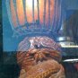 19" AFRICAN DJEMBE WOOD DRUM SNAKE Dragon FREE SHIPPING