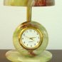 Green MARBLE DESK CLOCK WATCH HAND POLISH New