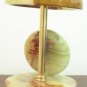 Green MARBLE DESK CLOCK WATCH HAND POLISH New