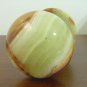 Green MARBLE DESK CLOCK WATCH HAND POLISH New