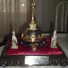TIBET NEPAL1980 HAND MADE SILVER PLATE TEMPLE 3D -