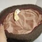 BROWN SYNTHETIC FUR HAT Beret Hand Made Canada
