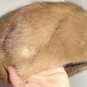 REAL Beige Tan FUR HAT Beret Hand Made Canada