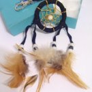 Black DREAM CATCHER KEY RING Key Chain Beads & FEATHERS