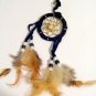 Black DREAM CATCHER KEY RING Key Chain Beads & FEATHERS