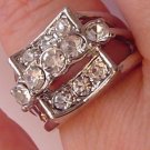 Austrian Crystal Rhinestones Wedding Silver Tone RING