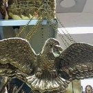 Heavy Gold Tone SOLID BRASS EAGLE To HANG on WALL