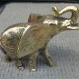 Gold Tone Heavy SOLID Polished BRASS ELEPHANT FIGURINE