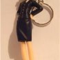BLACK FLIGHT ATTENDANT DOLL Keychain RING Key Chain