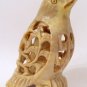 HAND CARVED STONE INSIDE TUMMY BABY FIGURINE 4" BIRD