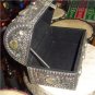 10" INDIA PEWTER SAFE JEWELRY BOX w STONE FREE SHIPPING