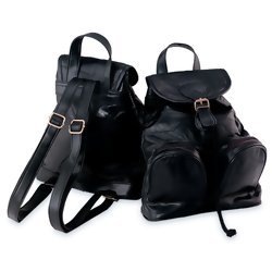 Maxam Italian Mosaic Design Genuine Lambskin Leather Backpack/Purse