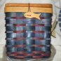 NEW Homemaker's Idea Handmade Navy Tissue Holder Basket