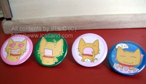 Cute Ai-li Mao (cat) Pin Set