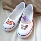 ai-li cat x ChocoMarshmaro Bunny canvas shoes