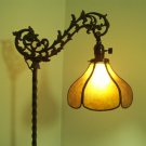 Fitter Mica Shade Jack O' Lantern Lt Amber for Your Antique Vintage Bridge Floor Lamp Base NYM Arts