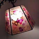 NYM Arts UNO Mica Shade Petunias Design for your Antique Vintage Bridge Floor Lamp