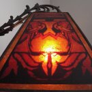 Handmade NYM Arts Love Birds UNO Hex in Lt Amber for your Vintage Antique Floor Bridge Lamp Handmade NYM Arts Love Birds UNO Hex in Lt Amber for your Vintage Antique Floor Bridge Lamp