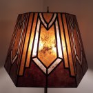 Deco Designed Mica Lamp Shade by NYM Arts for your Center Mount Antique Vintage Floor Lamp