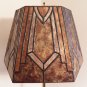 Deco Designed Mica Lamp Shade by NYM Arts for your Center Mount Antique Vintage Floor Lamp