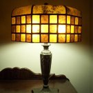 Flat Top Checker Shade by NYM Arts for your Antique Vintage Lamp