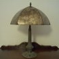 Antique Lamp Shade Replacement Light Amber Mica with Decorative Corners