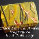 Goat Milk Soap - Black Linen & Amber