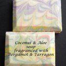 Coconut & Aloe soap - Bergamot & Tarragon