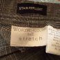 Worthington Stretch Size 16T 16 Tall Black Plaid Pattern Knit Women's Pants Slacks 001p-6 location92