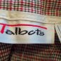Talbots Classic Women's Career Pants Size 16 Red  Black White Plaid Pattern 001p-10 location92